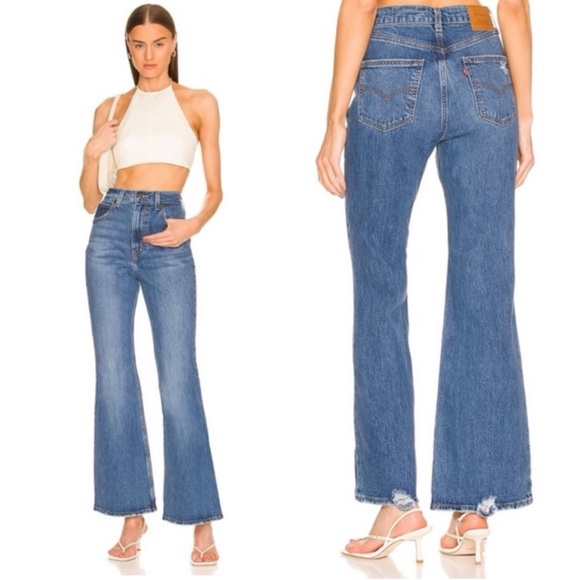 Levi's Premium 70'S High Rise Flare Women’s Jeans - Picture 2 of 8